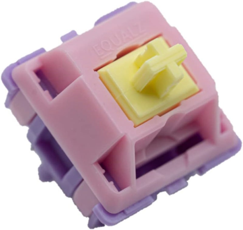 Zkeebs C³ Equalz x TKC Banana Split 62g / Tangerine 5-Pin Linear Switches for Custom Gaming Mechanical Keyboards (Banana Split, 35 Switches) - Image 1